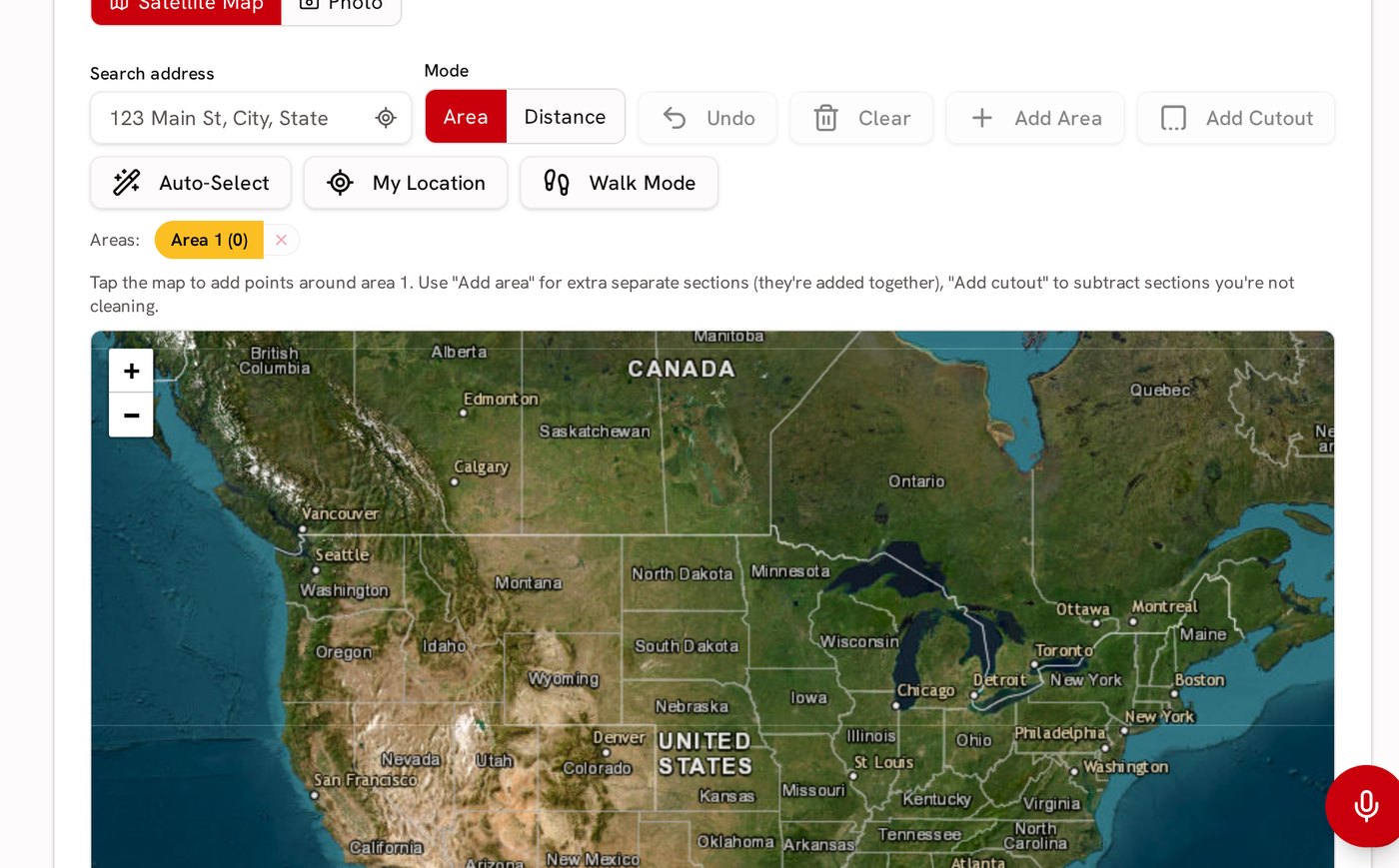 Alpha+ measure tool with satellite map, auto-select and area tools